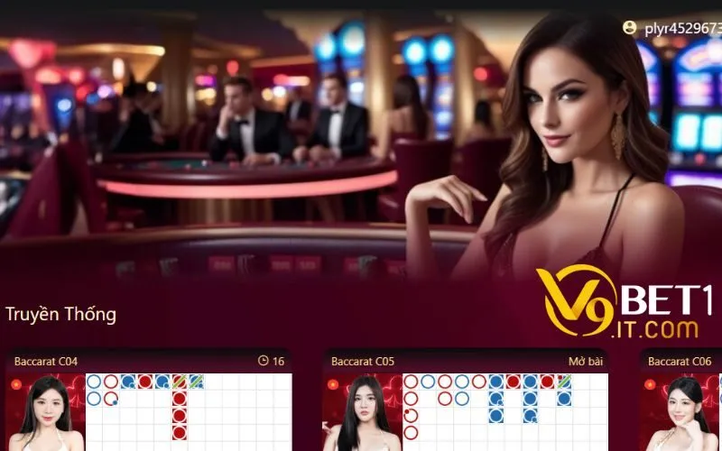 Hướng dẫn chơi Baccarat V9Bet - Game “đỏ đen” siêu cuốn 10 huong dan choi baccarat v